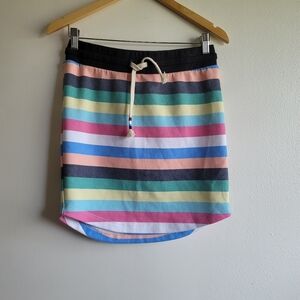 SOL ANGELES, Scallop Skirt, Samba (Multicolor stripes), Size Small, NWOT‎